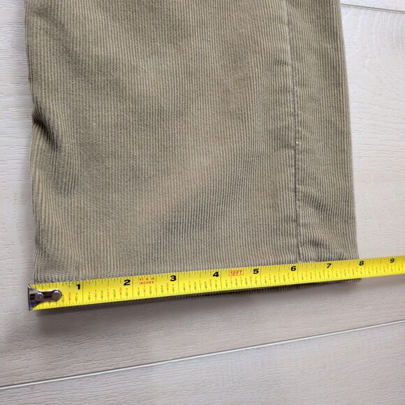 Levi’s 505 Corduroy Pants Mens 31x32 Straight Leg Tan White Tab Khaki - Picture 10 of 10